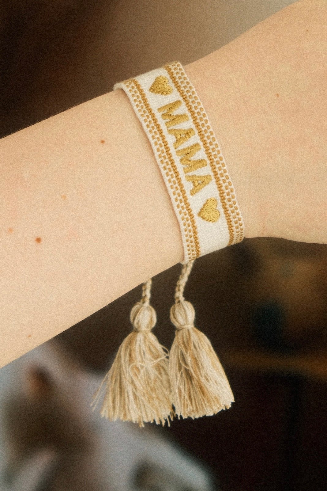 Mama Armbandje | Geborduurd