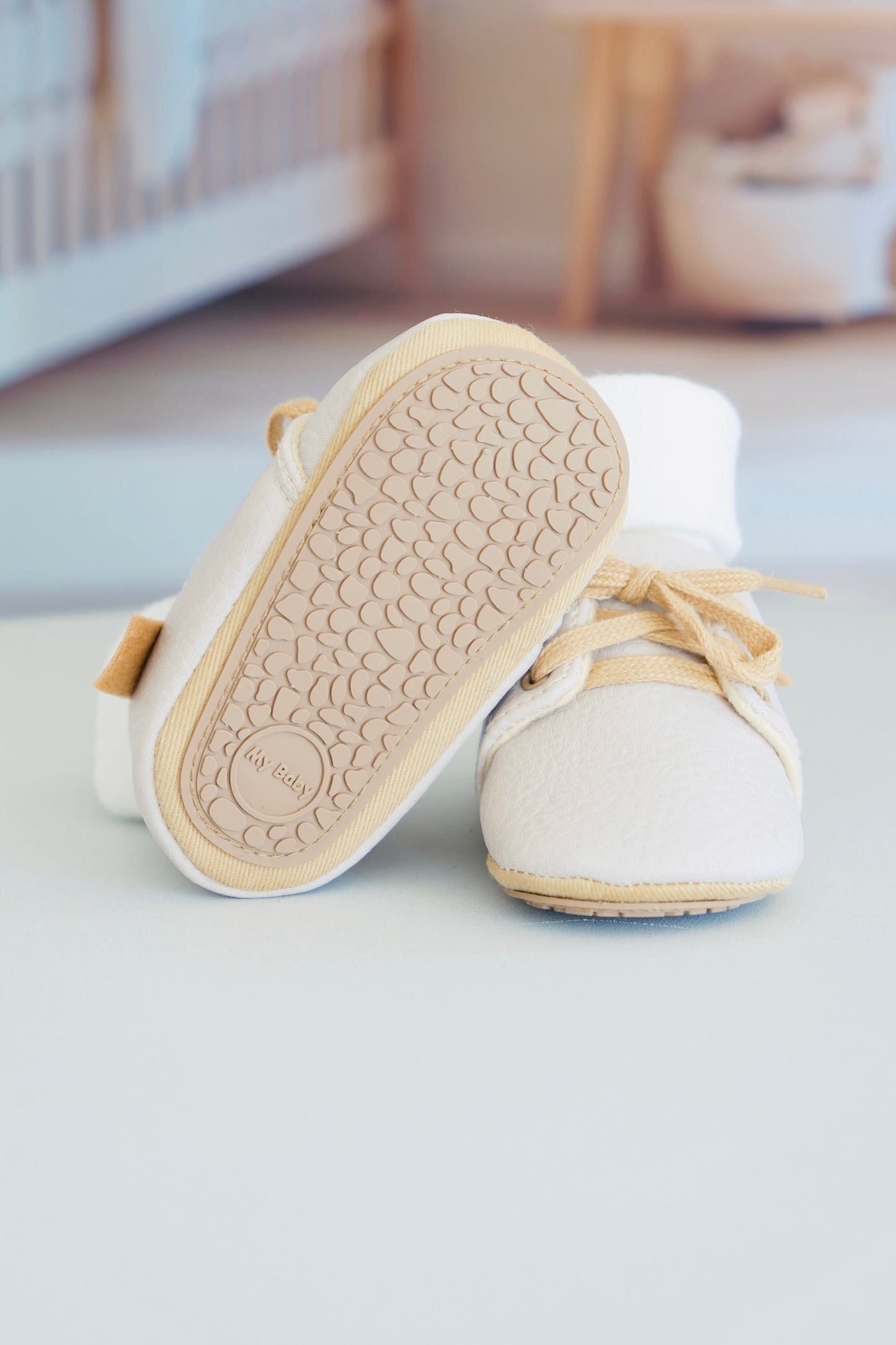 Leren schoentjes Adam | Beige