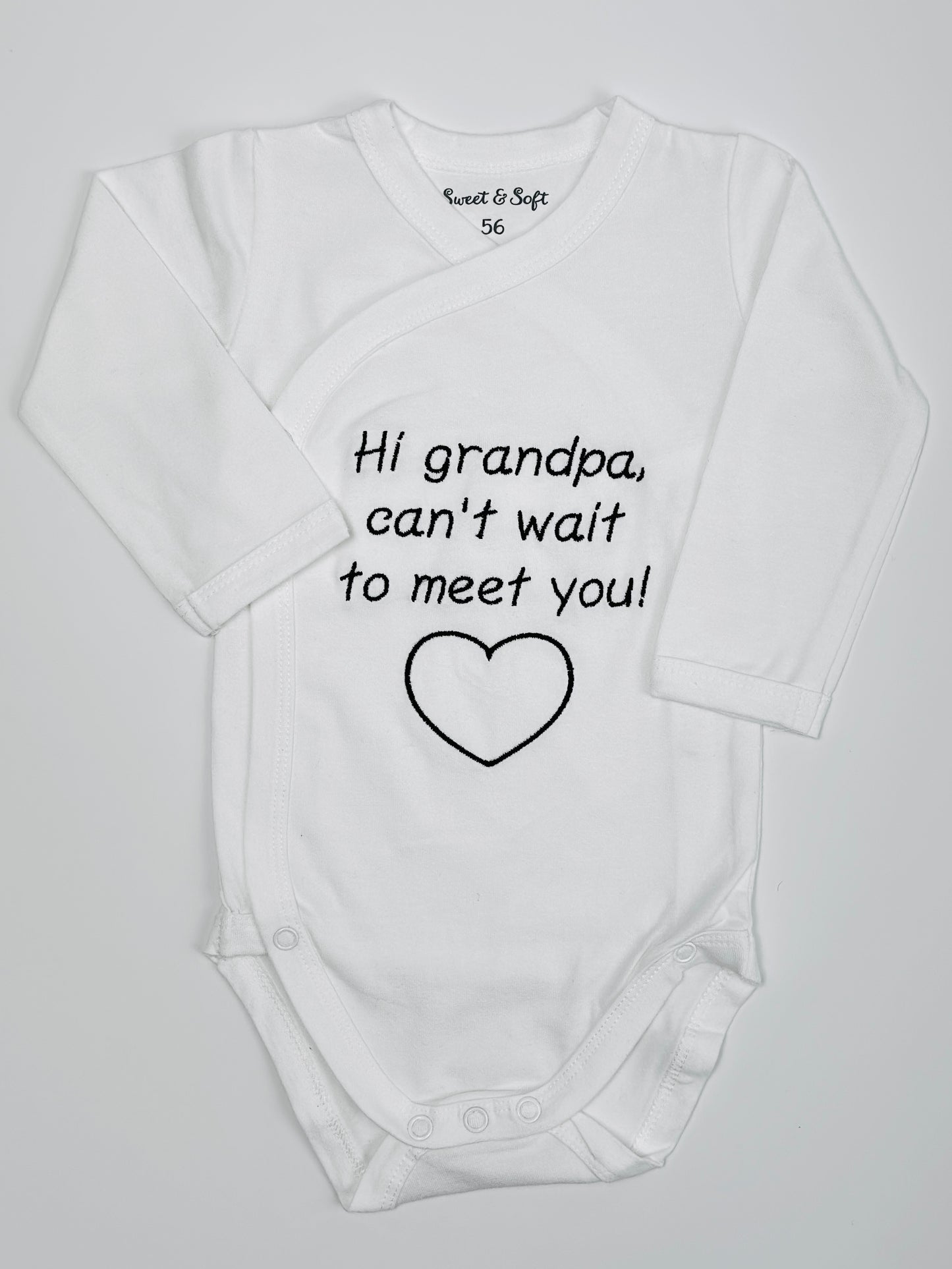 Romper | Hi grandpa, can't wait to meet you!