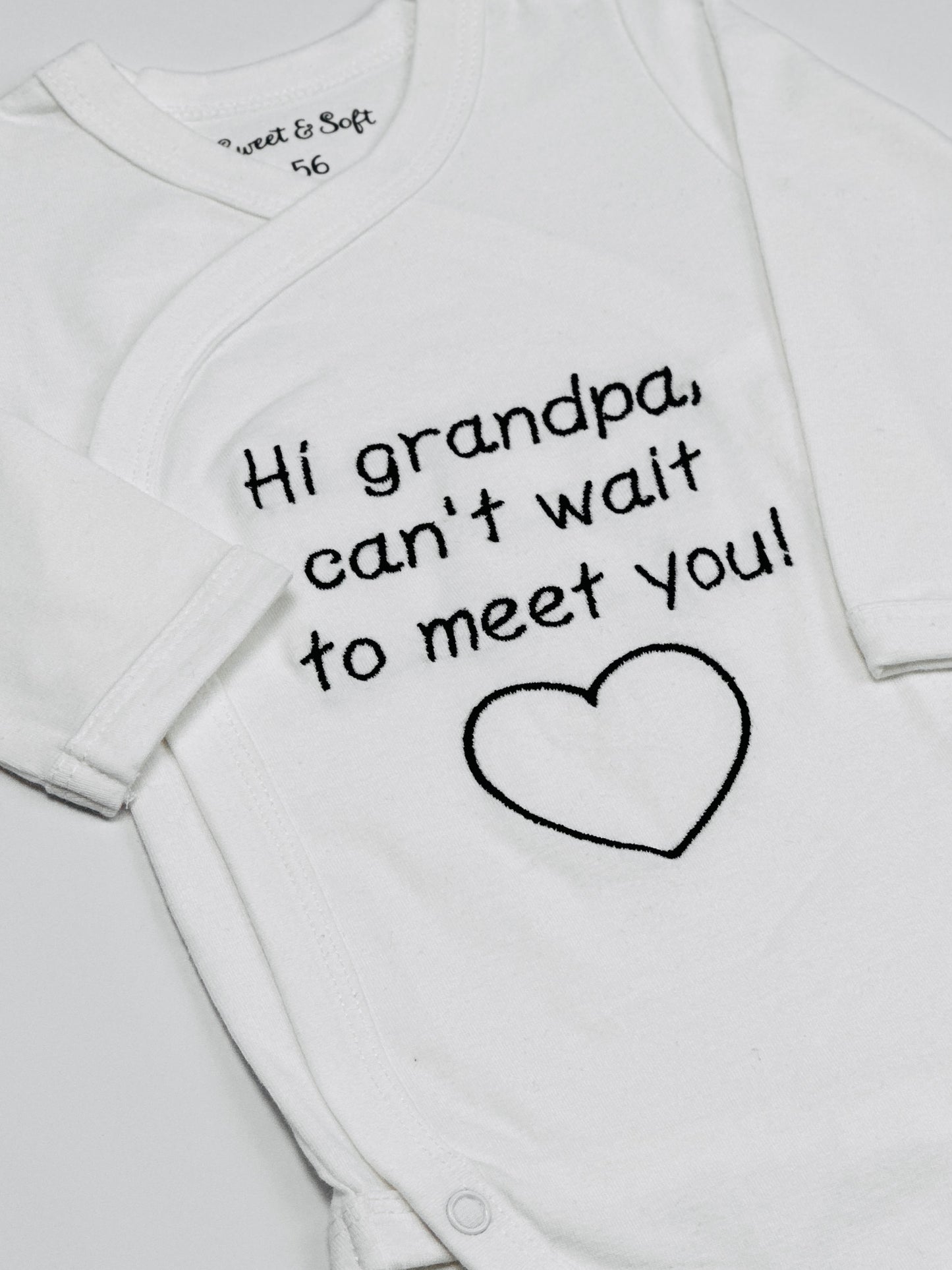Romper | Hi grandpa, can't wait to meet you!