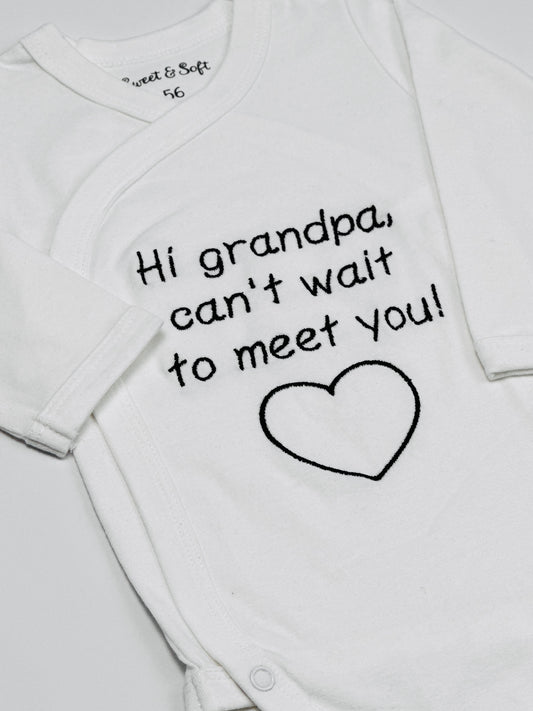 Romper | Hi grandpa, can't wait to meet you!