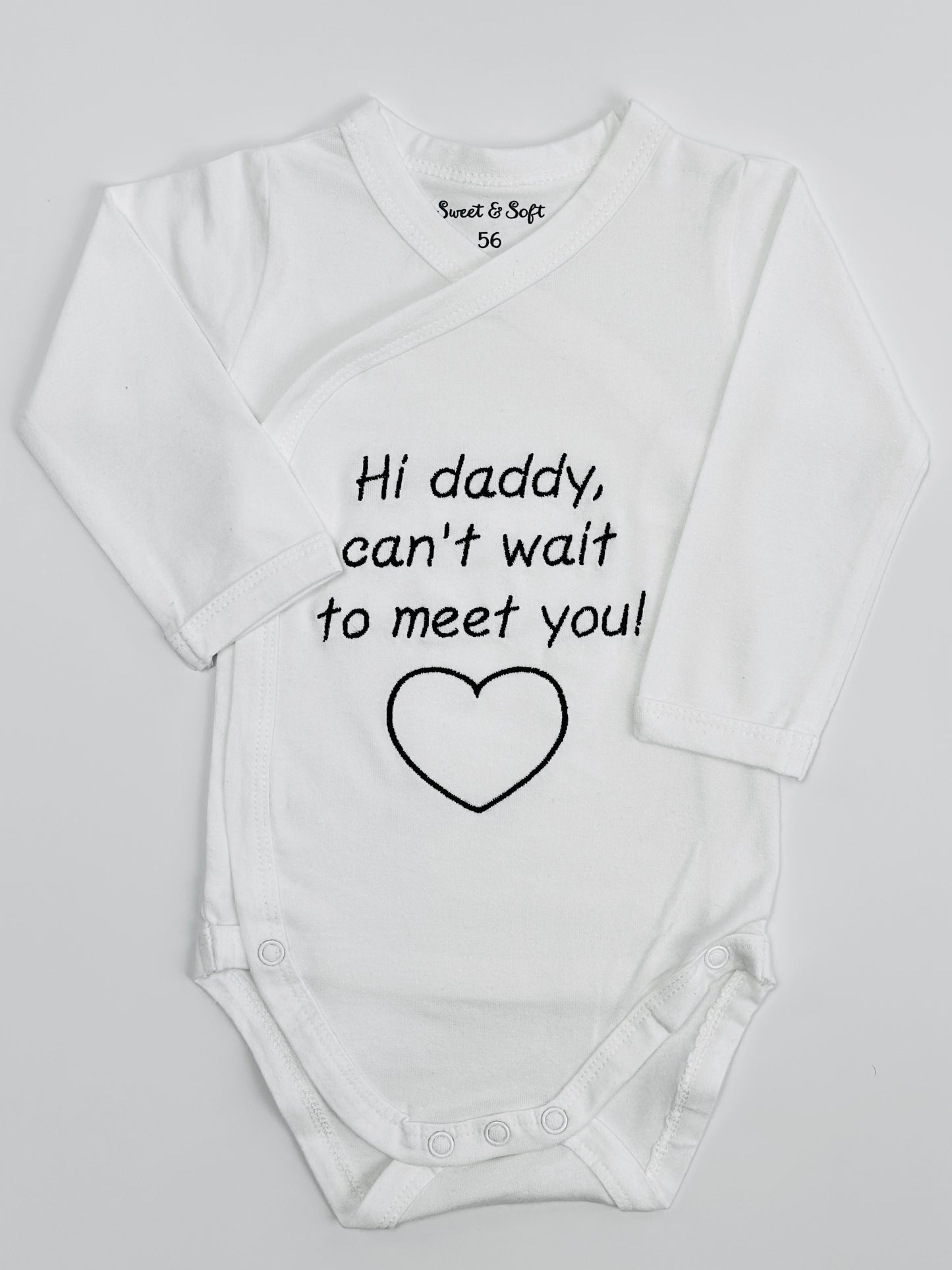 Romper | Hi daddy, can’t wait to meet you!
