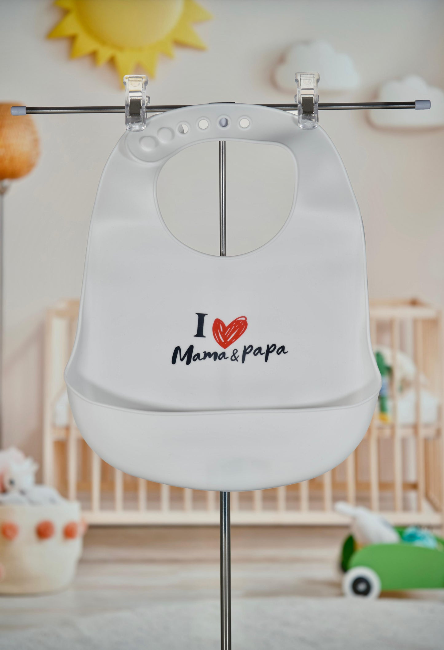 Siliconen slabbetje - Mama & Papa