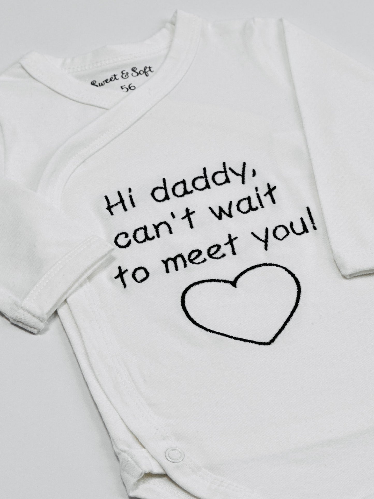 Romper | Hi daddy, can’t wait to meet you!