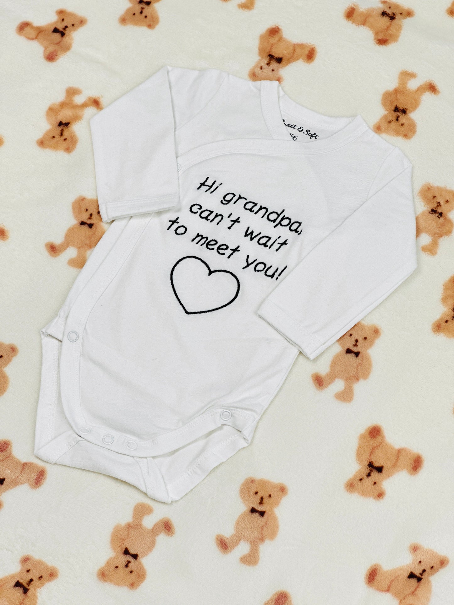 Romper | Hi grandpa, can't wait to meet you!