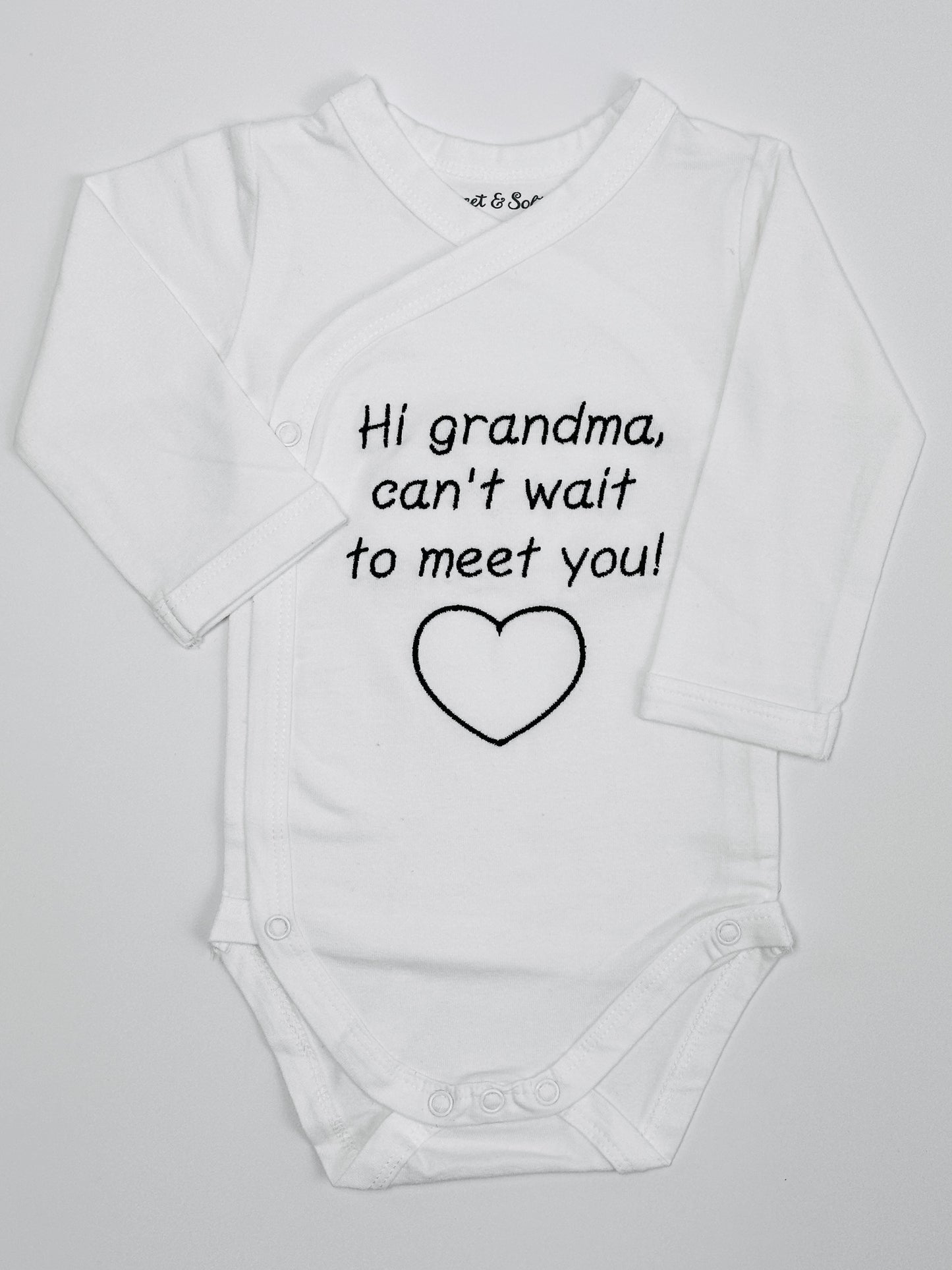 Romper | Hi grandma, can’t wait to meet you!