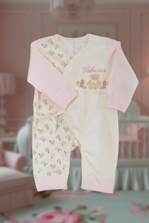 Boxpakje Met Naam | Bloomy Bear Pink