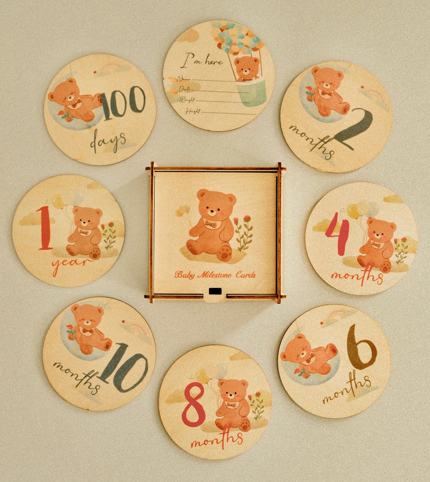 Milestone box | houten bordjes