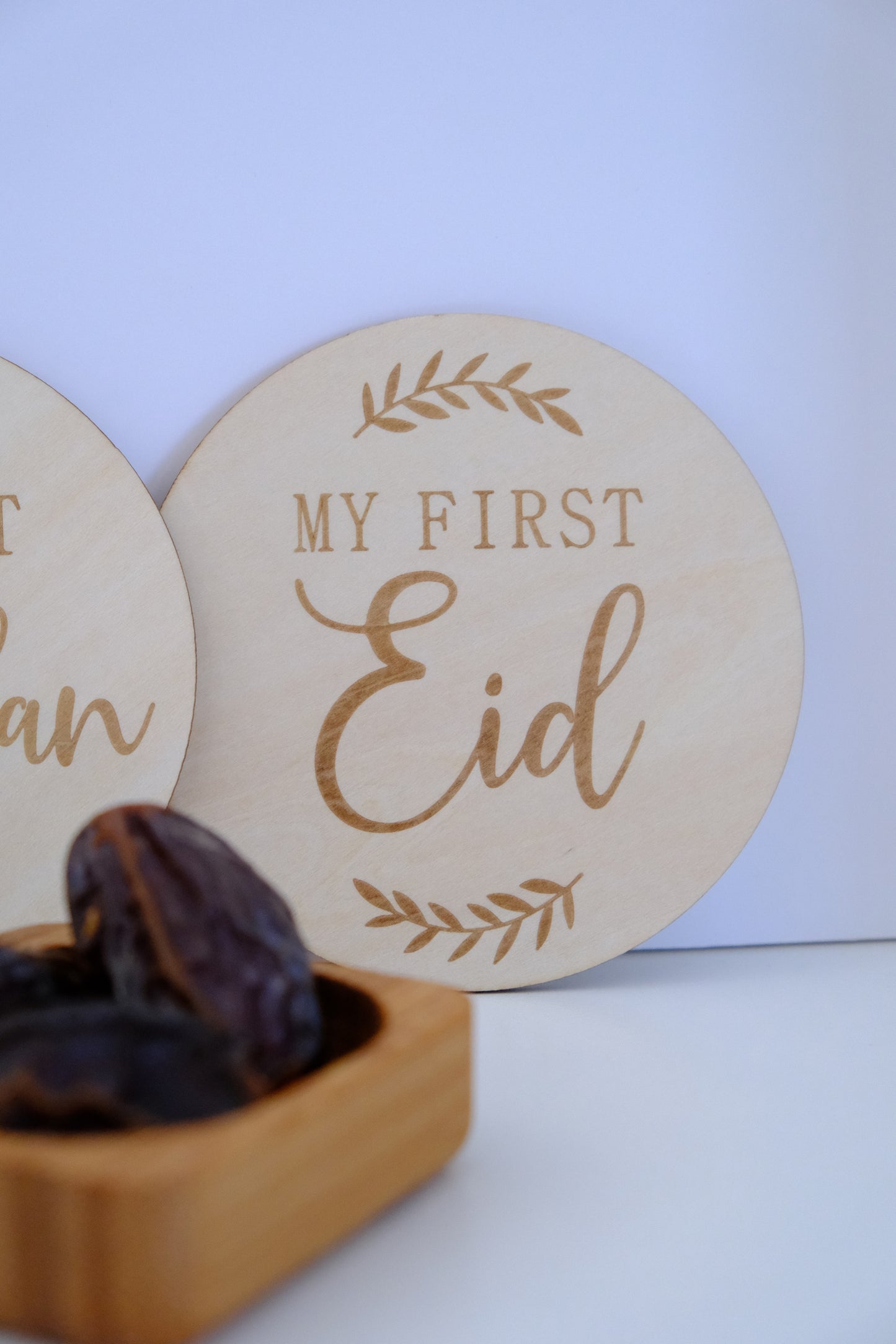 Houten bordjes set | Salaam + Ramadan + Eid