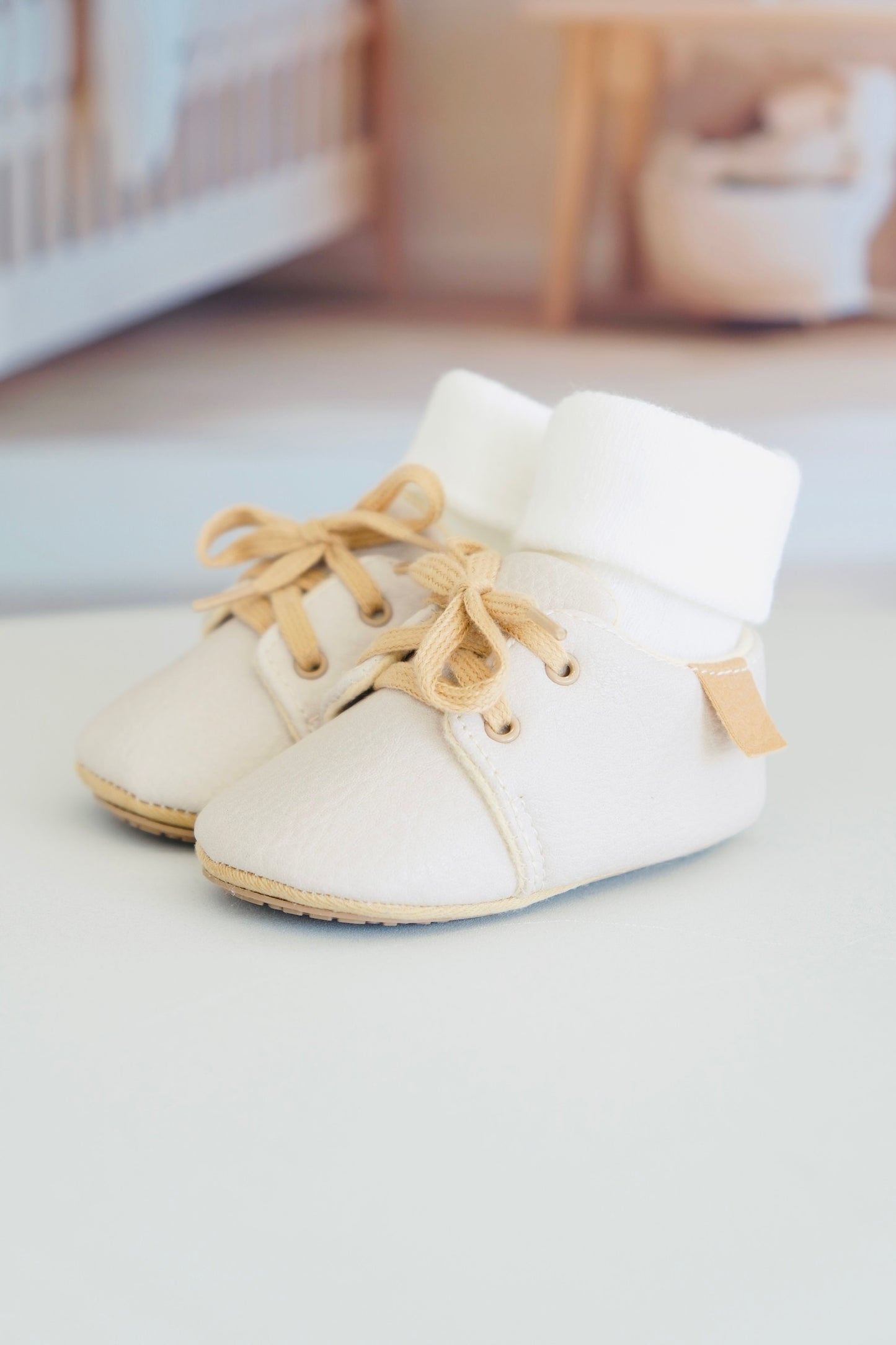 Leren schoentjes Adam | Beige