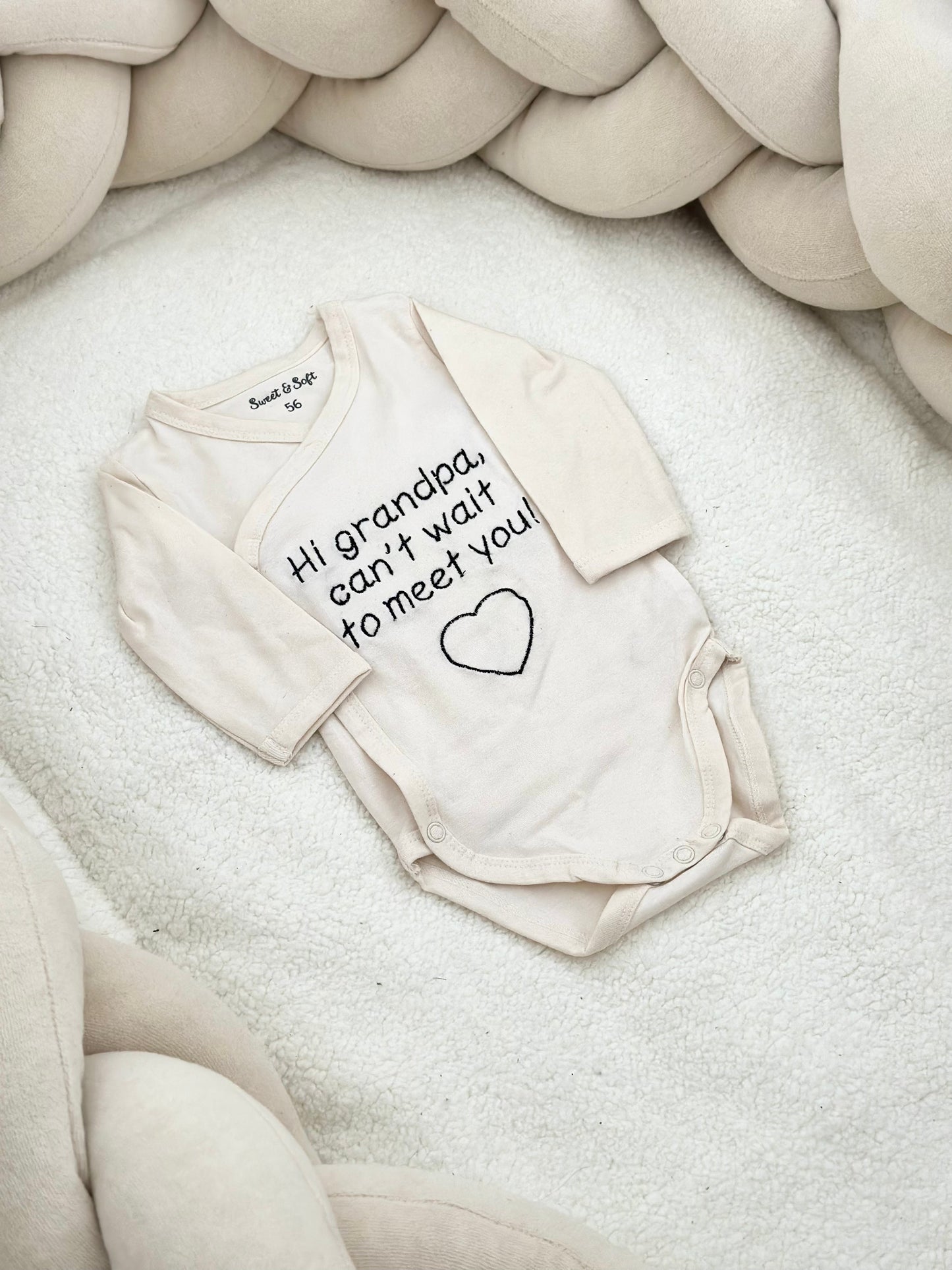 Romper | Hi grandpa, can't wait to meet you!
