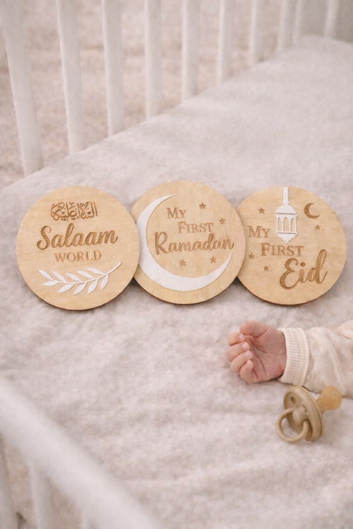 Houten bordjes | Salaam / Ramadan / Eid