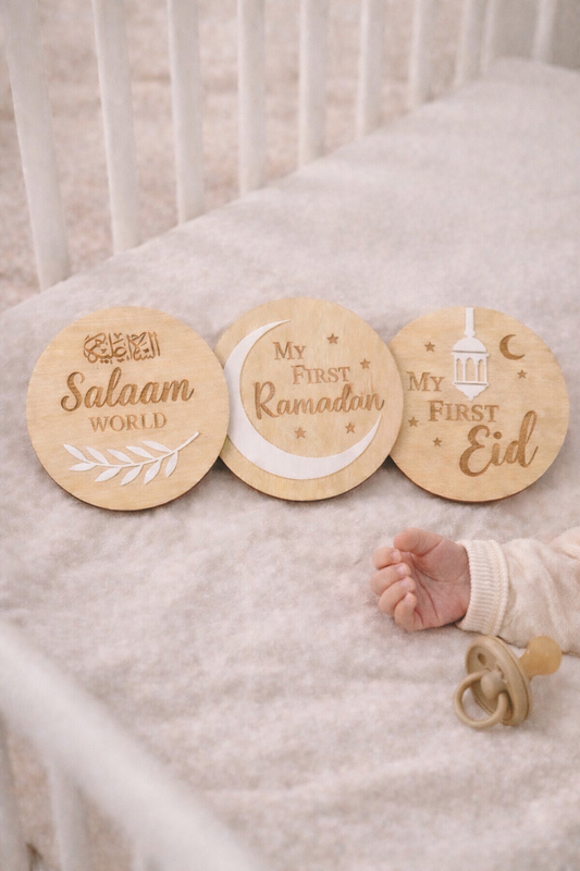 Houten bordjes | Salaam / Ramadan / Eid