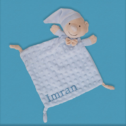 Knuffeldoekje Met Naam | Beer Blauw